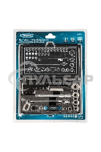 Набор бит GROSS 11625и головок торцевых 1/4'' карданный ключ трещотка адаптер s2 37шт.