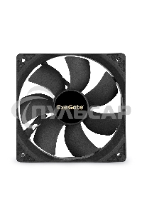 Вентилятор для корпуса ExeGate ExtraPower EP12025B3P черный, 120 мм, 1850 об/мин, 30 дБ, 3 pin