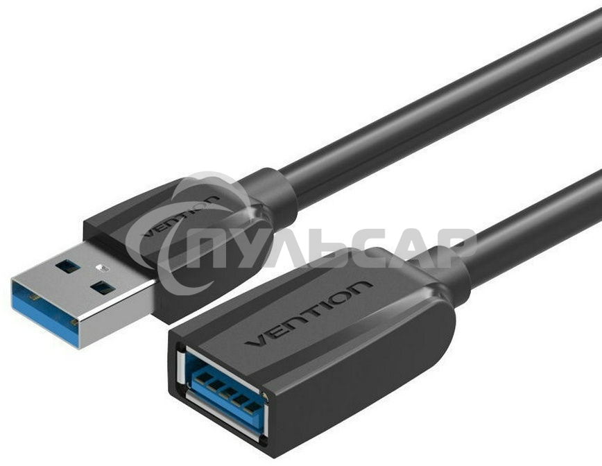 Кабель-удлинитель Vention USB 3.0 AM/AF - 2м Black Edition