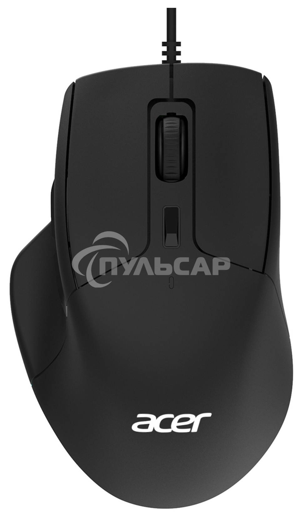 Мышь проводная Acer OMW130 черный, 3600 dpi, USB, кнопки - 6