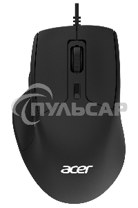 Мышь проводная Acer OMW130 черный, 3600 dpi, USB, кнопки - 6
