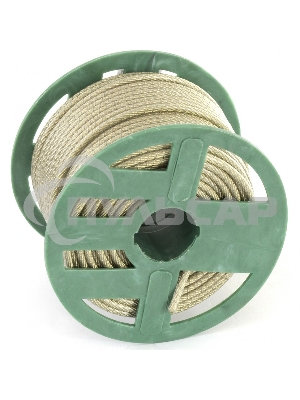 Трос металлополимерный СИБРТЕХ прозрачный ПР-5,0, 47639