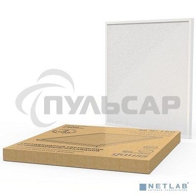 Светильник светодиодный Gauss IP20 595*595*19мм 36W 2900lm 4000K офисный призм. рассеиватель 1/4