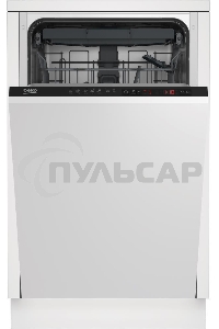 Встраиваемая посудомоечная машина Beko BDIS1W861, белый, 44.8 см, 9 компл., 55 дБ, класс A