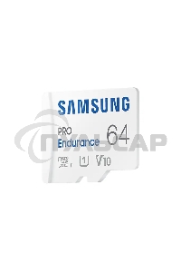 Флеш карта microSDXC 64Gb Samsung PRO Endurance (для видеорегистратора) Class 10, UHS-I, W 30 МБ/с, R 100 МБ/с, <MB-MJ64KA/APC> адаптер на SD