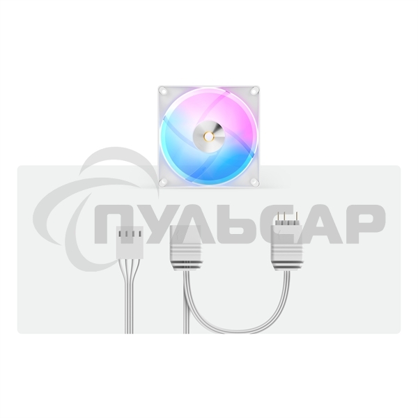 Вентилятор для корпуса Ocypus Delta F12 BK ARGB белый 120мм 2000rpm 4-pin