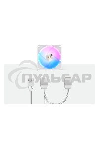 Вентилятор для корпуса Ocypus Delta F12 BK ARGB белый 120мм 2000rpm 4-pin