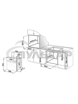 Духовой шкаф электрический Gefest ДА 602-02 А, встраиваемый