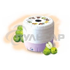 Сушилка для овощей и фруктов Ротор Люкс СШ-023 5под. 350Вт белый