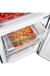 Холодильник Maunfeld MFF185SFSB черный мат. двухкамерный 211/104л морозилка снизу