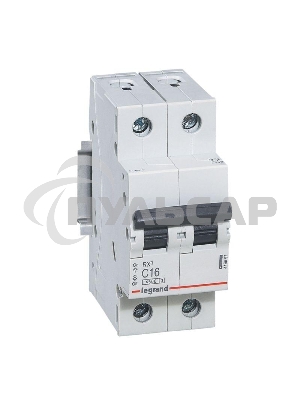 Выключатель автоматический модульный 2п C 16А 4.5кА RX3 Leg 419697