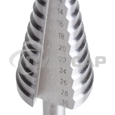 Сверло по металлу ступенчатое 4,0-30,0 мм 98 mm 62 HRC Kranz
