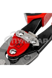 Ножницы по металлу Matrix, 250 мм, левый рез,сталь CRMO,двухкомпонентные рукоятки, PRO