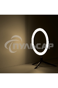 Светильник кольцевой Gauss 15W 800lm 3000-6500K 5V USB IP20 300*23мм черный дим пульт е LED