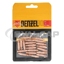 Токосъемный наконечник под проволоку 1,2 мм, М6х28, E-CU, 20 шт для MIG горелки тип 24 Denzel