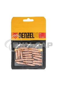 Токосъемный наконечник под проволоку 1,2 мм, М6х28, E-CU, 20 шт для MIG горелки тип 24 Denzel