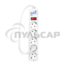 Сетевой фильтр Power Cube B 0,5 м 5 розеток (белый) 10А/2,2кВт
