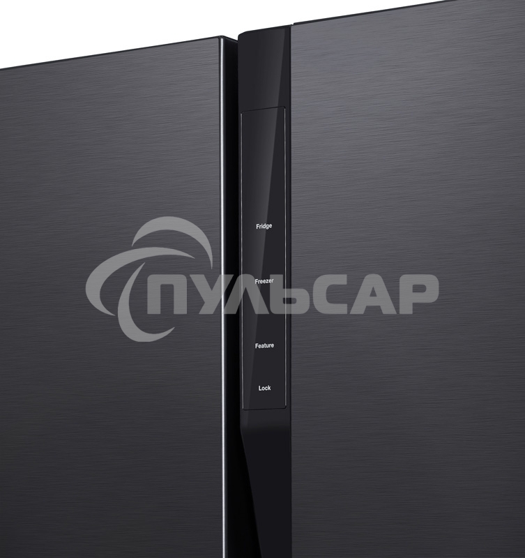 Холодильник Hyundai CS5003F черная сталь двухкамерный Side by Side 331/165л морозилка сбоку