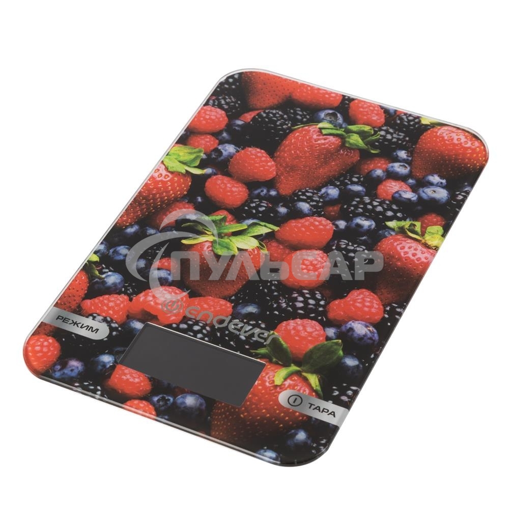 Весы кухонные Endever Skyline KS-528 (5кг, стекло, ягоды)