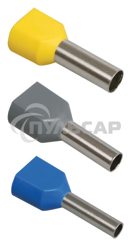 Наконечник-гильза изол. НГИ2 10-14 сл. кость (уп.100шт) ИЭК UTE10-D10-0-100