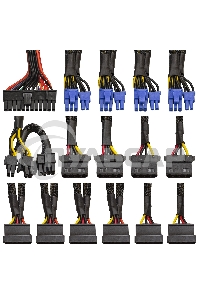 Блок питания серверный 800W ExeGate EX292212RUS ServerPRO-800RADS (ATX, for 3U+ cases, APFC, КПД 80% (80 PLUS), 14cm fan, 24pin, 2(4+4)pin, PCIe, 5xSATA, 4xIDE, FDD, Cable Management, black)