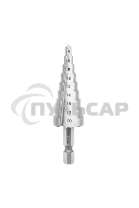 Сверло по металлу ступенчатое 4,0-20,0 мм 76 mm 62 HRC Kranz