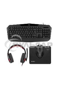 Игровой комплект SVEN GS-4300 клавиатура+мышь+гарнитура+коврик