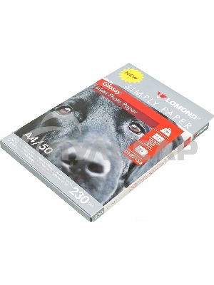 Фотобумага Lomond Simply 0102155 A4/230г/м2/50л./белый CIE148% глянцевое для струйной печати