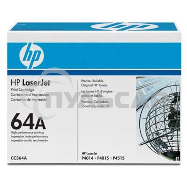 Картридж лазерный HP CC364A черный LJ P4014/4015/4515 (10000стр.)
