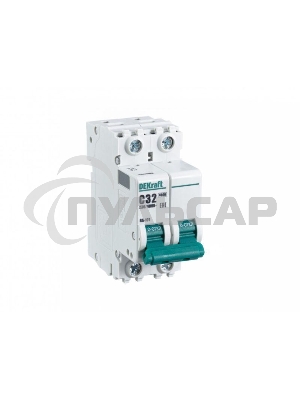 Выключатель автоматический модульный Dekraft 2п C 32А 4.5кА ВА-101 11069DEK