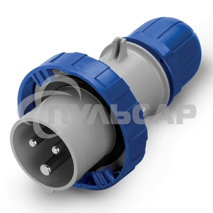 Вилка эл. кабельная 16А 2P+E 230В IP67 ДКС DIS2181633