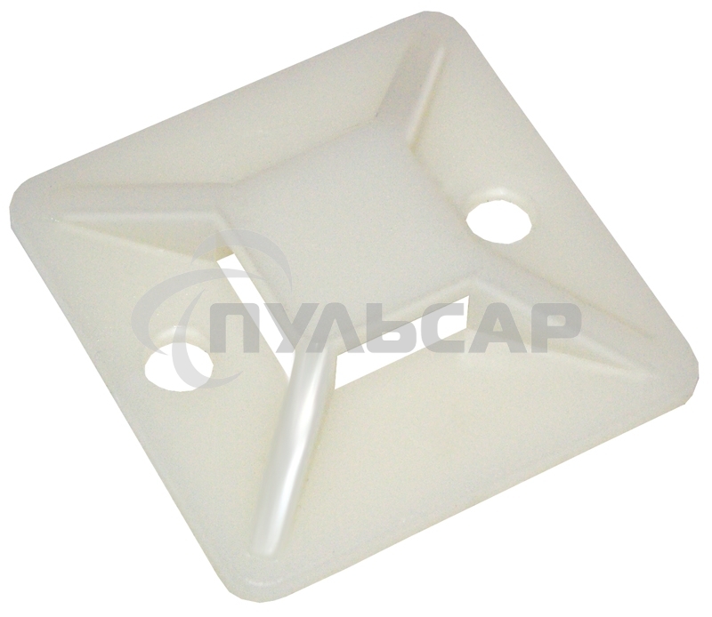 Площадка самокл. 25х25 под хомуты белый (уп.100шт) ИЭК UHP30-25-100