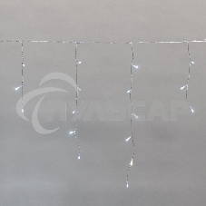 Гирлянда светодиодная Neon-night Айсикл (бахрома) 5х0,6м, с эффектом мерцания, прозрачный провод, IP44, 230В, диоды БЕЛЫЕ, 112 LED