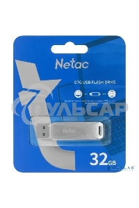 Флешка USB Netac U782C NT03U782C-032G-30PN dual USB 3.0+TypeC 32Gb, retail version