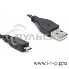 Кабель USB2.0 Pro Cablexpert CC-mUSB2-AMBM-1M, AM/microBM 5P, 1м, экран, черный, пакет