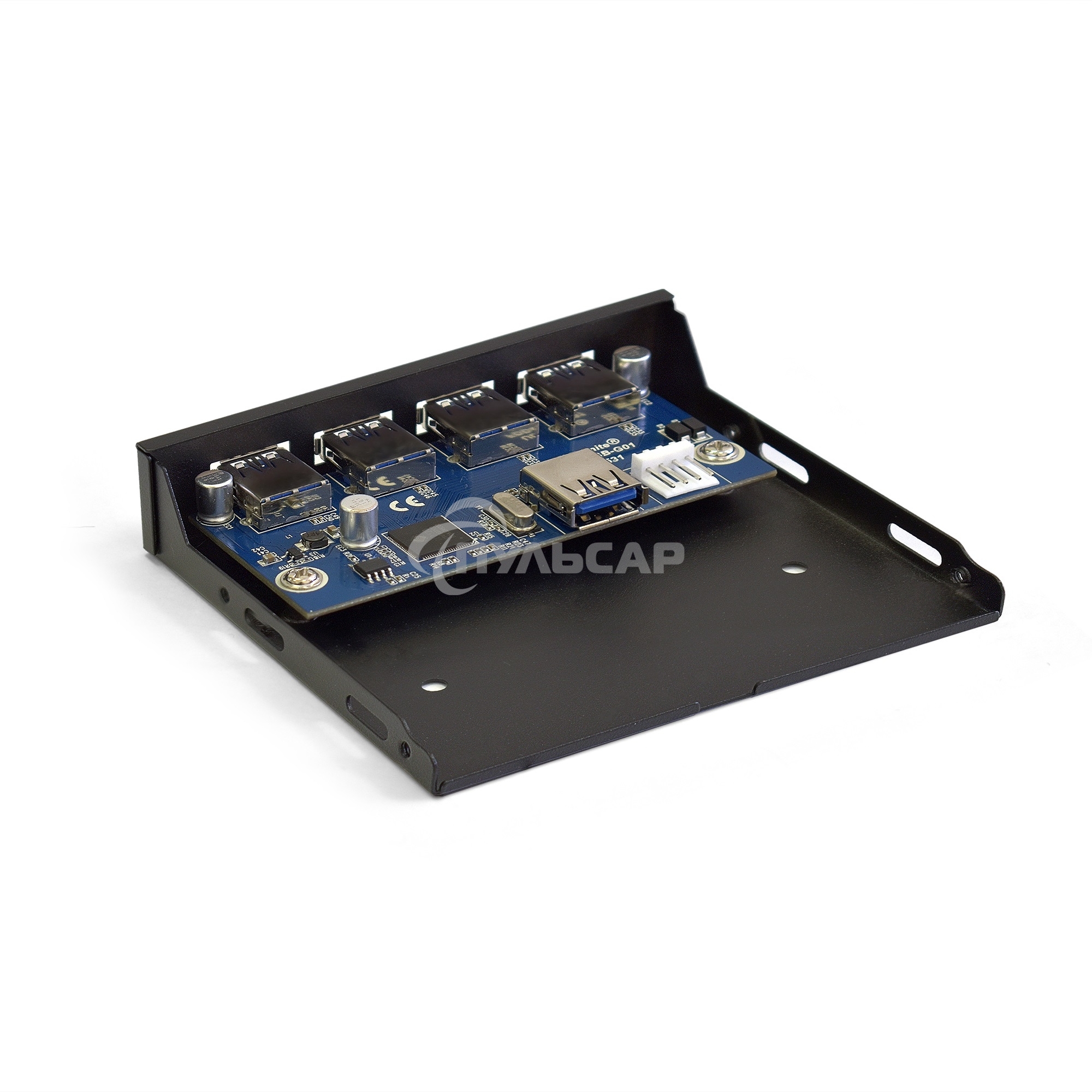 Планка USB на переднюю панель ExeGate U3H-625, 3,5