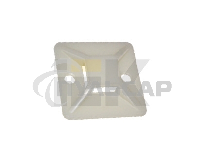 Площадка самокл. 25х25 под хомуты белый (уп.100шт) ИЭК UHP30-25-100