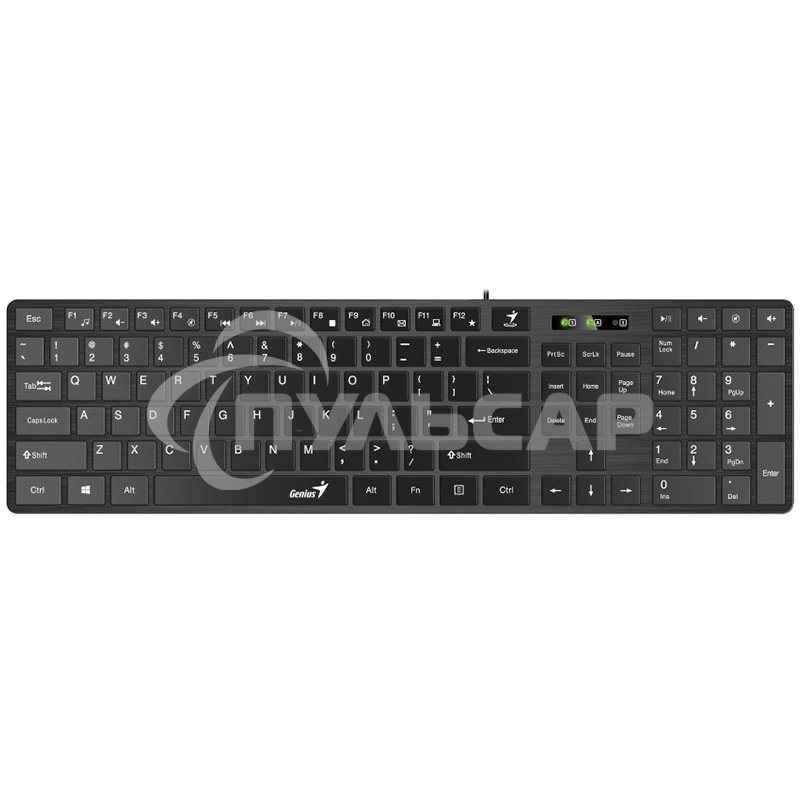 Комплект клавиатура + мышь проводной Genius SlimStar C126 клавиатура+мышь, USB. черный