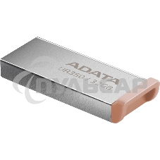 Флешка USB ADATA UR350 (UR350-32G-RSR/BG), 32G, USB 3.2, R/W 100/15, серебристый/коричневый