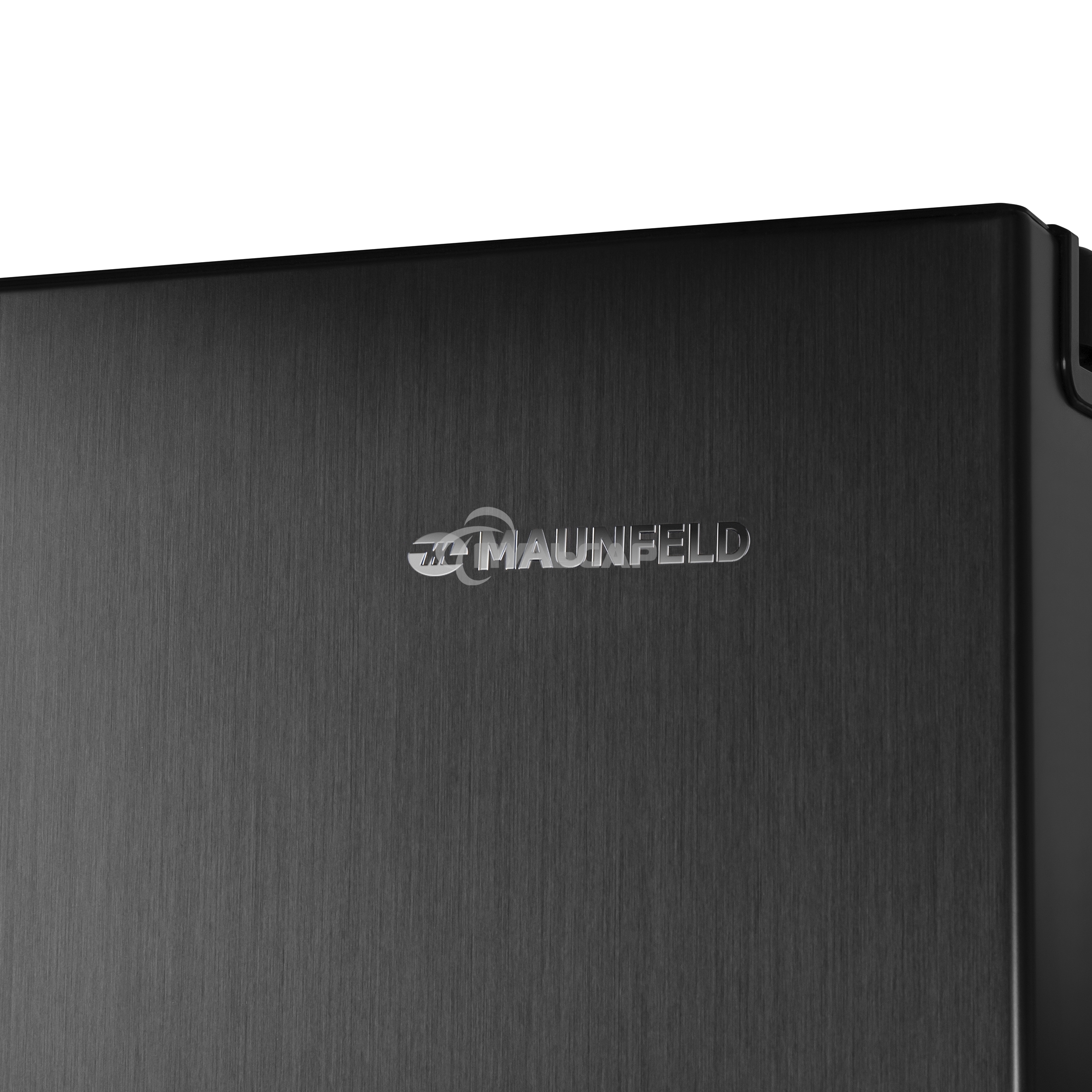 Холодильник Maunfeld MFF177NFSB черный глянц. двухкамерный 263/170л морозилка сбоку, No Frost, Side by Side