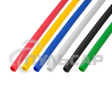 Термоусаживаемые трубки Rexant 3,0/1,5 мм, набор пять цветов, упаковка 50 шт. по 1 м