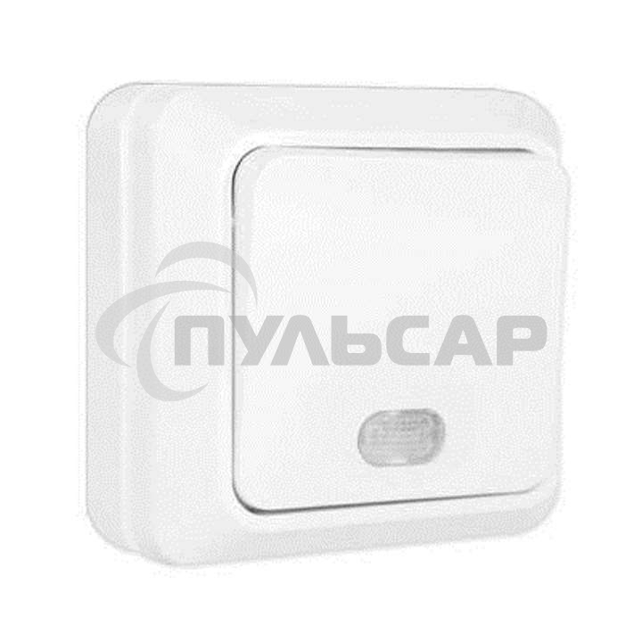 Выключатель 1-кл. ОП Олимп 10А IP20 с индик.белый Universal О0121