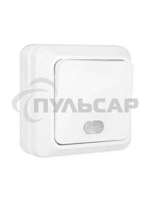 Выключатель 1-кл. ОП Олимп 10А IP20 с индик.белый Universal О0121