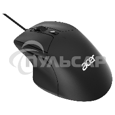 Мышь проводная Acer OMW130 черный, 3600 dpi, USB, кнопки - 6
