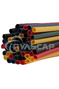 Термоусаживаемые трубки Rexant 3,0/1,5 мм, набор пять цветов, упаковка 50 шт. по 1 м