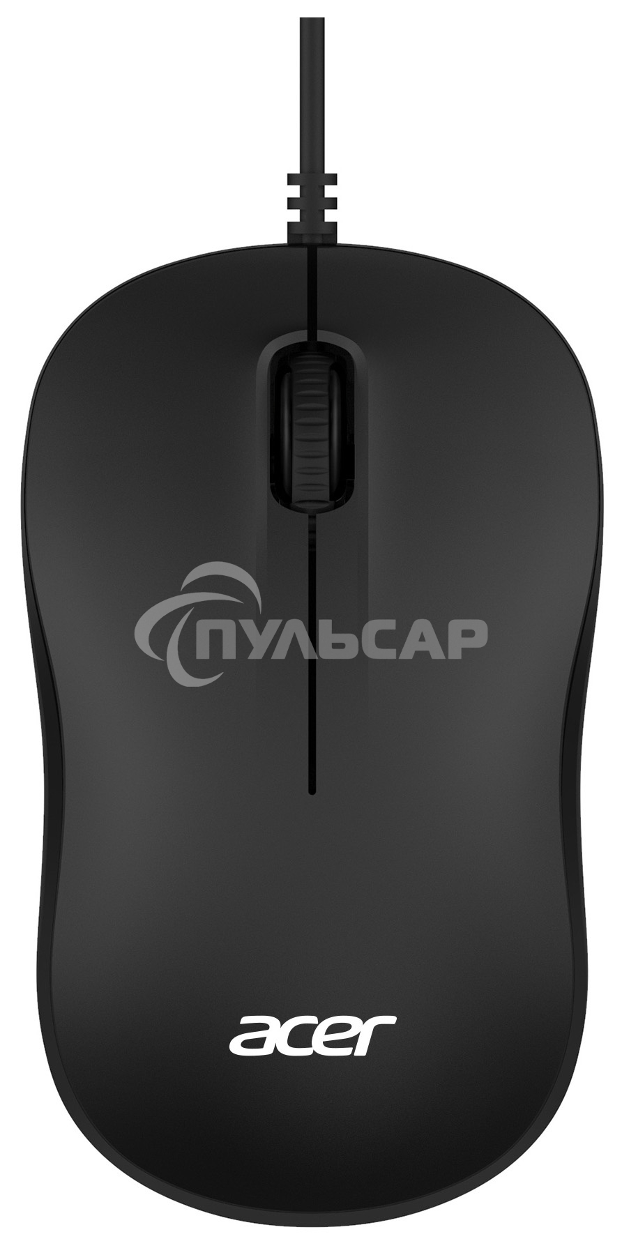 Мышь проводная Acer OMW140 черный, 1200 dpi, USB, кнопки - 3
