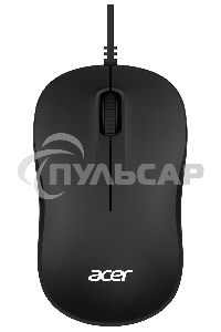 Мышь проводная Acer OMW140 черный, 1200 dpi, USB, кнопки - 3