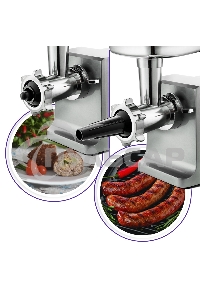 Мясорубка электрическая Kitfort KT-2108 1800Вт серебристый