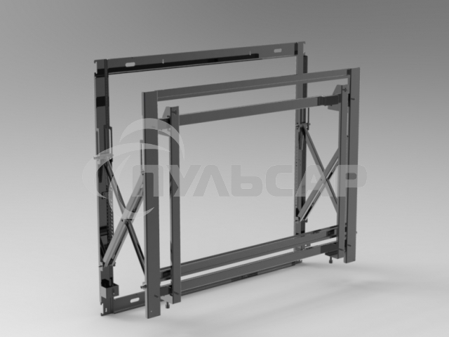 Настенное крепление для видеостен с выдвижным механизмом. Совместимо с 55