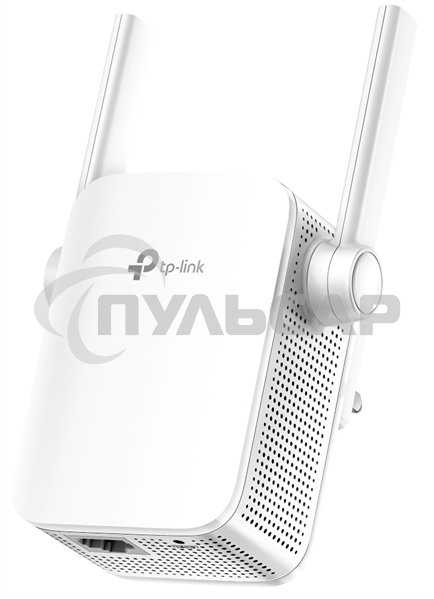 Усилитель TP-Link Wi-Fi AC750 Wi-Fi Range Extender, Wall Plugged,433Mbps at 5GHz + 300Mbps at 2.4GHz, 802.11ac/a/b/g/n, 1 10/100M LAN, WPS button, 2 fixed antennas поставляется без кабеля RJ-45